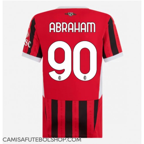 Camisa de time de futebol AC Milan Tammy Abraham #90 Replicas 1º Equipamento Feminina 2024-25 Manga Curta